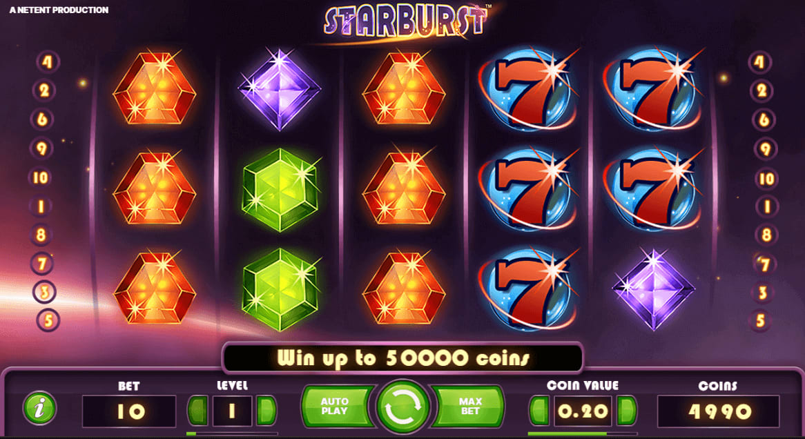 play Starburst Slot on mobile